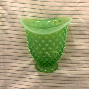 Fenton opalescent hobnail mini vase